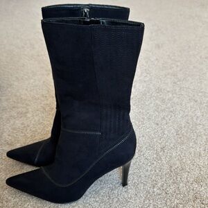 Black Suede Stiletto heel By CARLOS.